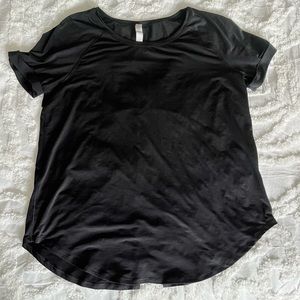 Lululemon open up tie up tee in black